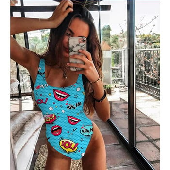 One Piece μαγιό Γυναικεία μαγιό Push Up Monokini Σέξι κορμάκι με τύπωμα μαγιό Γυναικεία ρούχα παραλίας Εξώπλατο μαγιό Beach