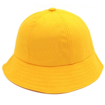 Καπέλα με κάδο γονέα-παιδιού για κορίτσι αγόρι καθαρό χρώμα Panama Fisherman καπέλο Χαριτωμένο μωρό αναρριχώμενο υπαίθριο αντηλιακό Fedoras Παιδικό καπέλο με κάδο