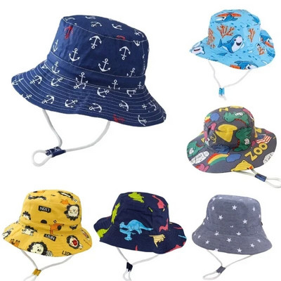 Νέο Panama Summer Baby Baby Hat Beach Καπέλο Ηλιοθεραπείας Αγόρια Ταξίδι Ψαράς Καπέλο Παιδικό Υπαίθριο Καπέλα κουβά Βαμβακερά Καπέλα για νήπια