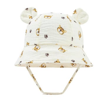 Καπέλο μωρού κουβά για καλοκαιρινό παιδικό Panama καπέλο για αγόρι βαμβακερό ανοιξιάτικο μωρό κοριτσάκι Καπέλο ψαράς UV αντηλιακό Καπέλο για νήπια Αξεσουάρ για βρέφη