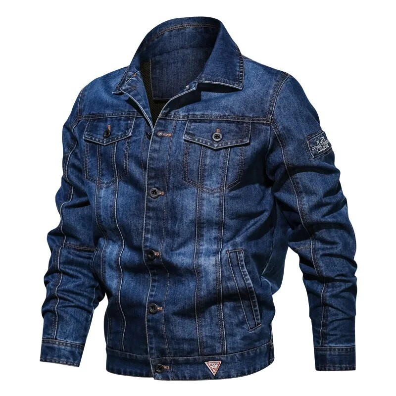 Meeste teksajakk Trendikas moodne lõhki teksajakk Outwear Jean jakid Meeste Bomber Windbreaker Cowboy mantlid Suures suuruses 6XL