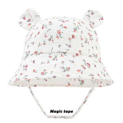 Primăvară Toamnă Culoare uni Moale Pălărie de găleată pentru bebeluși Pălării de pescar din bumbac Copii Vară Copii Băieți Fete Căciulă de soare Panama Copii 0-12M