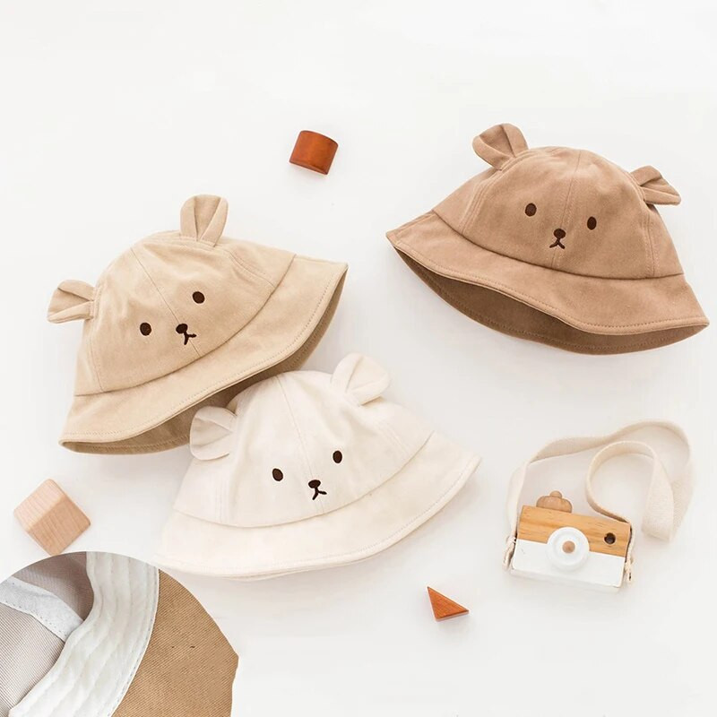Vasarinė kūdikių kepurė nuo saulės vaikams lauko triušio ausų paplūdimio kepuraitės berniukui mergaitei Panamos kepurė Unisex paplūdimio kepurė nuo saulės 3–24 mėn.