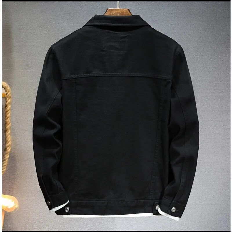 Pánska biela rifľová bunda Armygreen Classic Vintage, pouličná móda, japonský ležérny kabát, pánska značková rifľová bunda, plus veľkosť 5XL