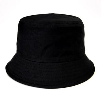 Детски памучни шапки тип кофа Момиче Лятна слънцезащитна панама Шапка Момче Едноцветна шапка за слънце Fedoras Външна рибарска шапка Плажна шапка