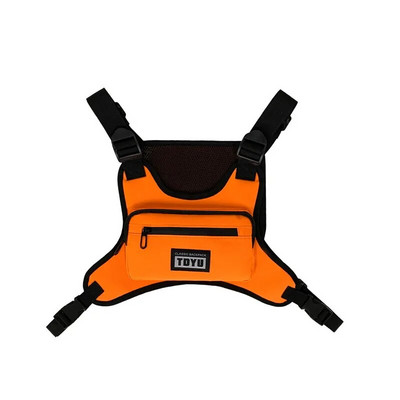 Mladí muži, náprsné tašky, módne plátené pánske tašky, funkčné náprsné tašky pre mužov, pouličné chlapčenské hip-hopové taktické vesty