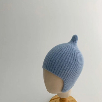 Προστασία αυτιών μωρού Θερμό παιδικό πλεκτό καπέλο Μαλακό καπέλο μωρού για κορίτσια Αγόρια Newborn Beanies Παιδικό καπέλο New Born Photography Props