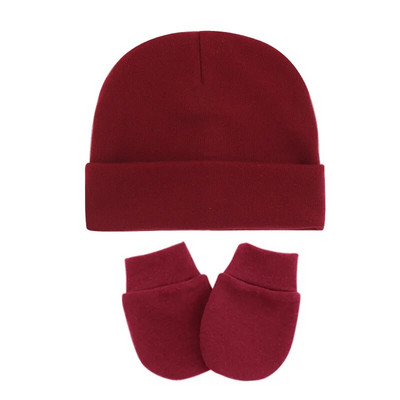 Set mănuși pălărie pentru bebeluș băiat fată Bumbac calduros pentru copii Bonete pentru nou-născuți Recuzită pentru fotografie pentru bebeluși