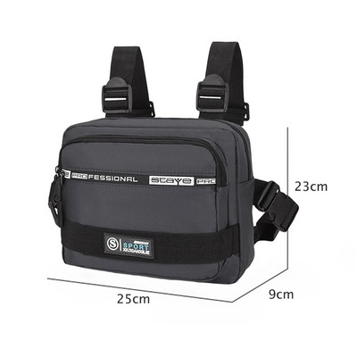 Pánska taška cez rameno Molle, odolná proti krádeži, Oxfordská denná taška cez rameno, nastaviteľná, multifunkčná, prenosná, ľahká, na turistiku a cestovanie