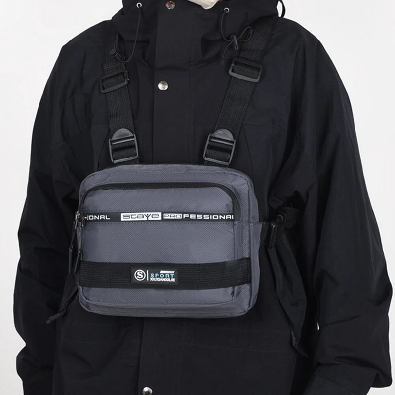 Pánska taška cez rameno Molle, odolná proti krádeži, Oxfordská denná taška cez rameno, nastaviteľná, multifunkčná, prenosná, ľahká, na turistiku a cestovanie