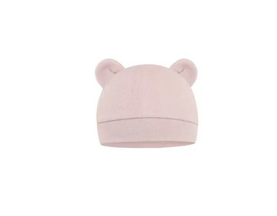 Pălărie pentru bebeluși de toamnă iarnă Pălării confortabile de culoare solidă șapcă drăguță din bumbac în formă de ureche Accesorii de fotografie pentru nou-născuți 0 -1 Articole pentru bonetă pentru sugari