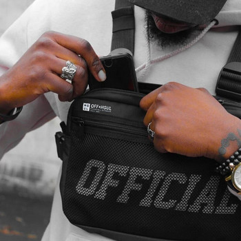 Ανδρικές τσάντες Streetwear Tactical γιλέκο Hip Hop Style Crossbody Τσάντες στήθους για 2020 Fashion Punck Chest Rig Γιλέκο τσάντα μέσης Unisex