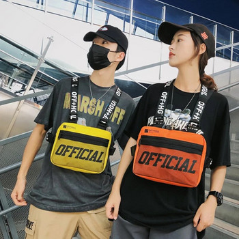 Ανδρικές τσάντες Streetwear Tactical γιλέκο Hip Hop Style Crossbody Τσάντες στήθους για 2020 Fashion Punck Chest Rig Γιλέκο τσάντα μέσης Unisex