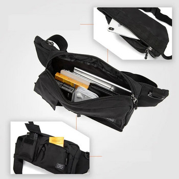 Мъжка чанта за гърди Essentials Малка чанта Мъжка чанта за кръст през рамо Безплатна доставка Дизайнерска опаковка Мъжки мотоциклетни странични платнени чанти за колан