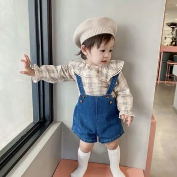 Χαριτωμένο μωρό μπερέ μάλλινο πλέξιμο μπερέ καπέλο γαλλικό επίπεδο καρό κορυφαία παιδικά καπέλα Ευέλικτο μαλακό πλεκτό φθινοπωρινό χειμερινό ζεστό καπέλο εξωτερικού χώρου