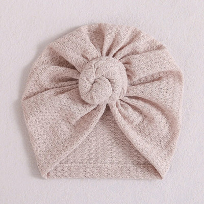 Turban cu gogoașă solidă șapcă pentru fetiță, iarnă, caldă, pălărie pentru sugari, elastică pentru nou-născut, turbane, bentite, accesorii pentru păr pentru bebeluși