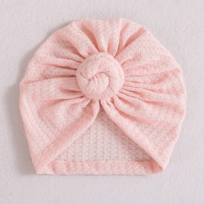 Turban cu gogoașă solidă șapcă pentru fetiță, iarnă, caldă, pălărie pentru sugari, elastică pentru nou-născut, turbane, bentite, accesorii pentru păr pentru bebeluși