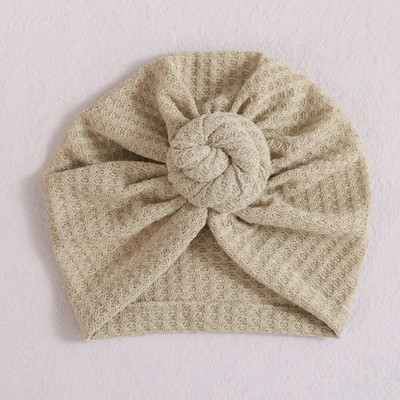 Turban cu gogoașă solidă șapcă pentru fetiță, iarnă, caldă, pălărie pentru sugari, elastică pentru nou-născut, turbane, bentite, accesorii pentru păr pentru bebeluși