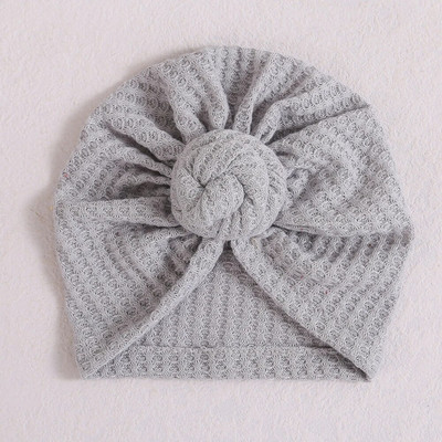 Turban cu gogoașă solidă șapcă pentru fetiță, iarnă, caldă, pălărie pentru sugari, elastică pentru nou-născut, turbane, bentite, accesorii pentru păr pentru bebeluși