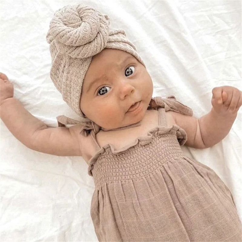 Tvirtas spurgos turbanas kūdikių kepurėlei žiemai, šiltai kūdikių kepurėlei elastingos naujagimio galvos apdangalai turbanai galvos juostelės kūdikių plaukų aksesuarai