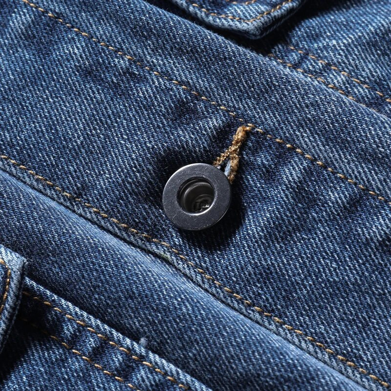 Moda nouă jachetă de blugi bărbați cu guler răsturnat îmbrăcăminte exterioară din denim jachetă bomber din denim pentru bărbați, vintage, haine de jeans, îmbrăcăminte de stradă