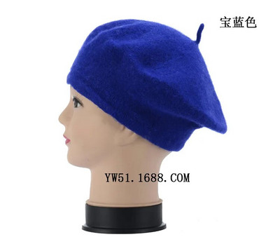 Beebid Lapsed Tüdrukud Barett Prantsuse Kunstnik Soe Villane Talvine Nokamüts Retro Vintage Tavaline Barett Ühevärviline Elegantne