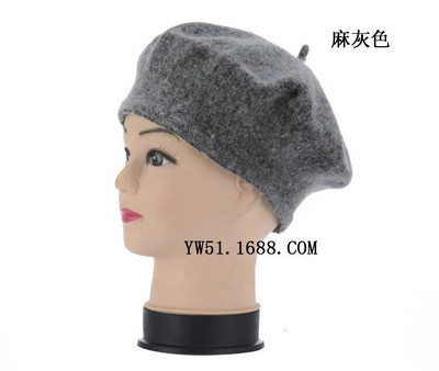 Beebid Lapsed Tüdrukud Barett Prantsuse Kunstnik Soe Villane Talvine Nokamüts Retro Vintage Tavaline Barett Ühevärviline Elegantne