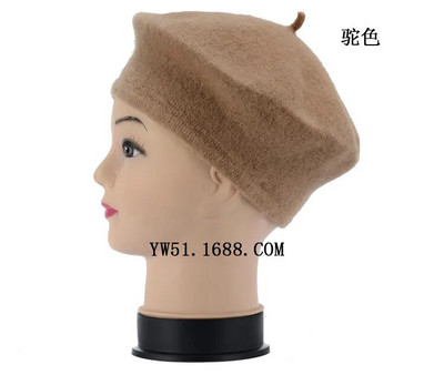 Beebid Lapsed Tüdrukud Barett Prantsuse Kunstnik Soe Villane Talvine Nokamüts Retro Vintage Tavaline Barett Ühevärviline Elegantne