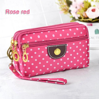 Mood Naised Rahakotid Väikesed käekotid Lõuend Dot Lady Tõmblukk Rahakotid Sidur Münt Rahakott Tasku Rahakott Kaardid Hoidikud Käekotid
