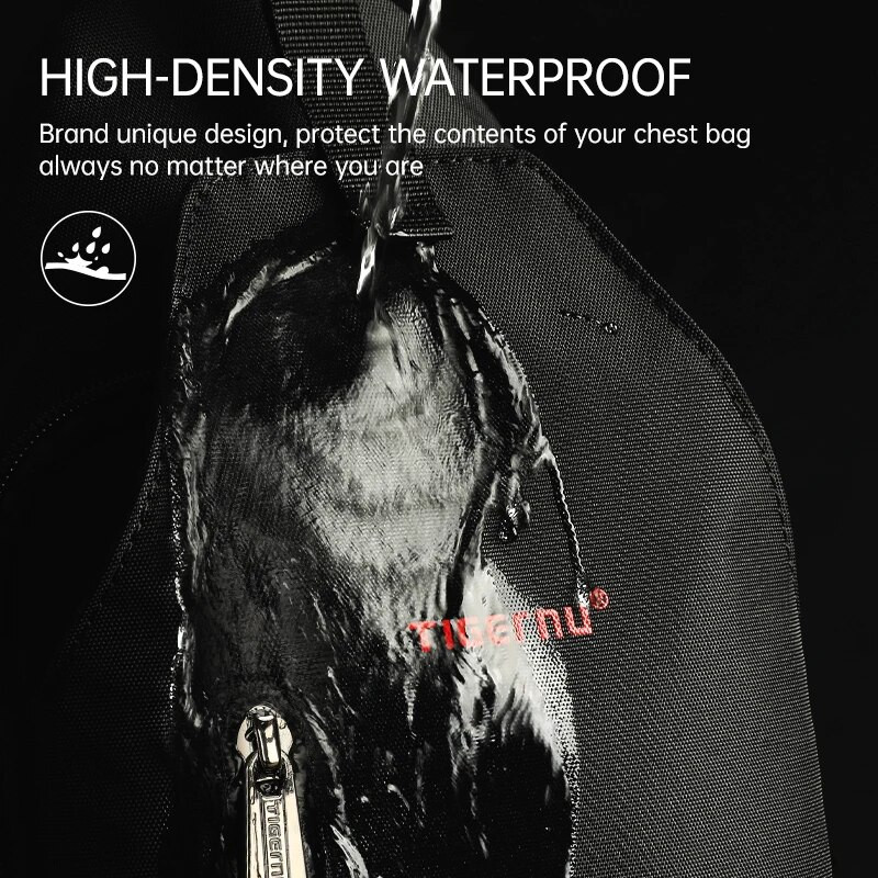 Garanție pe viață, geantă pentru bărbați, geantă de marcă rezistentă la stropire, Mini Ipad, cu bani mobili, pentru telefon, curea pentru piept, geantă mică pentru bărbați