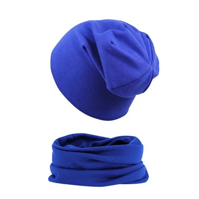 Set de eșarfe pentru pălărie nouă pentru bebeluși, băieți, fete, șapcă Hip Hop, toamnă, iarnă, moale, elastică, pălării, bonetă din bumbac, pentru nou-născut, accesorii calde