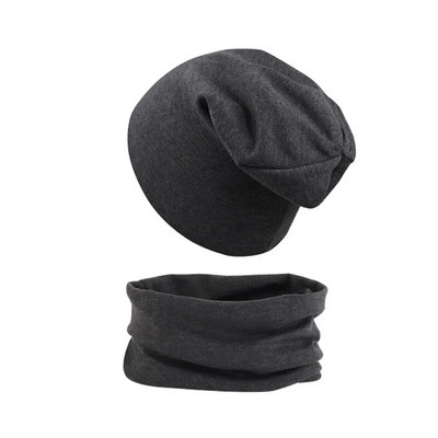 Set de eșarfe pentru pălărie nouă pentru bebeluși, băieți, fete, șapcă Hip Hop, toamnă, iarnă, moale, elastică, pălării, bonetă din bumbac, pentru nou-născut, accesorii calde