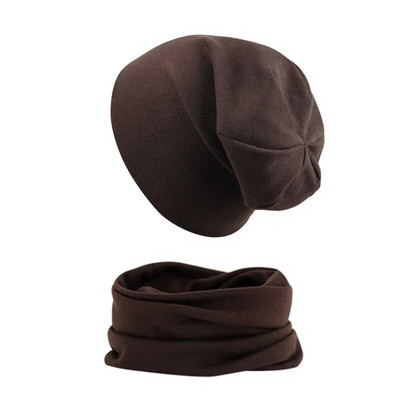 Set de eșarfe pentru pălărie nouă pentru bebeluși, băieți, fete, șapcă Hip Hop, toamnă, iarnă, moale, elastică, pălării, bonetă din bumbac, pentru nou-născut, accesorii calde