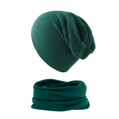 Set de eșarfe pentru pălărie nouă pentru bebeluși, băieți, fete, șapcă Hip Hop, toamnă, iarnă, moale, elastică, pălării, bonetă din bumbac, pentru nou-născut, accesorii calde