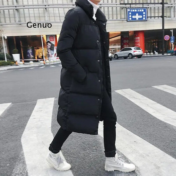 Ανδρικά χειμωνιάτικα μακρυά πουπουλένια μπουφάν Ανδρικό παλτό Ανδρικό μπουφάν υψηλής ποιότητας casual μόδας λούτσων 4Xl Ανδρικό χοντρό τζάκετ αντιανεμικό
