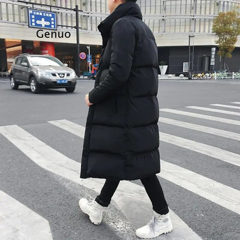 Ανδρικά χειμωνιάτικα μακρυά πουπουλένια μπουφάν Ανδρικό παλτό Ανδρικό μπουφάν υψηλής ποιότητας casual μόδας λούτσων 4Xl Ανδρικό χοντρό τζάκετ αντιανεμικό