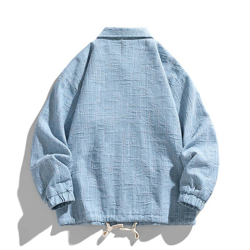 Pánska rifľová bunda Cargo Vintage Jean Coat Plus Size 8XL Módny ležérny rifľový kabát pre mužov, veľká veľkosť 8XL