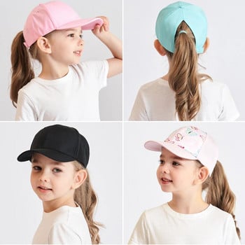 Μητέρα Παιδικά Καπέλα Μπέιζμπολ για Κορίτσια Αξεσουάρ Καλοκαιρινό Παιδί Κορίτσι Καπέλο Αθλητισμού Ταξιδίου Παιδικό Καπέλο Ρυθμιζόμενο 53/56cm