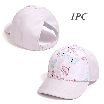 Detské baseballové čiapky pre dievčatá, doplnky pre letné deti, dievčenské slnečné klobúky, športové cestovné detské čiapky, nastaviteľné 53/56 cm