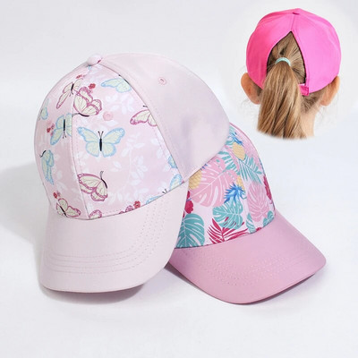 New Children`s Baseball Cap Colorful Tie-Dye Sun Hat Spring Summer Girls Boys Baseball Caps Outdoor Adjustable Visor Baby Hats