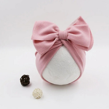Βαμβακερό καπέλο μωρού Νεογέννητο μωρό Βρεφικό καπέλο μωρού Νεογέννητο μωρό Beanie Top Bow Knot Νεογέννητα Photography Props Baby Turban