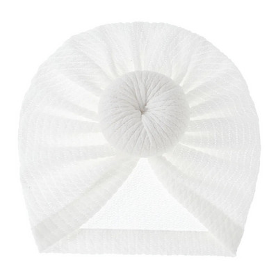 Graži spurga megzta kūdikių kepurė Miela vienspalvė kepurė kūdikiams mergaitėms berniukams turbanas minkštas naujagimių kepuraitės mezgimo kepuraitės galvos apdangalai