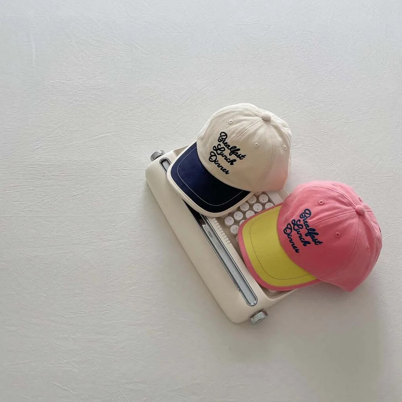 2023 Coreea litera pentru copii șepci de baseball modă toamnă băieți fete umbrelă de soare culoare asortată pălării cu limbă de rață șapcă cu vârf pentru bebeluși