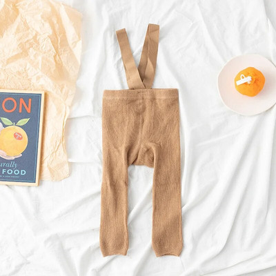 Modele spaniole de primăvară și toamnă, bretele cu talie înaltă, pantaloni tăiați, jambiere pentru bebeluși cu fundul mare, jambiere pentru bebeluși