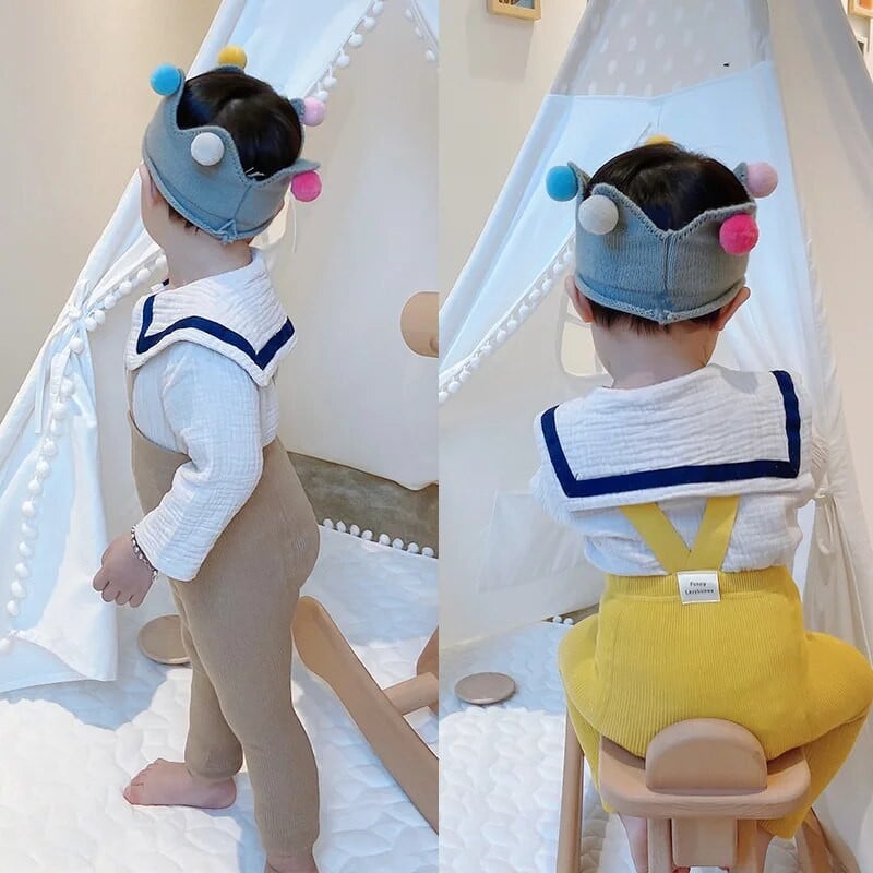 Modele spaniole de primăvară și toamnă, bretele cu talie înaltă, pantaloni tăiați, jambiere pentru bebeluși cu fundul mare, jambiere pentru bebeluși