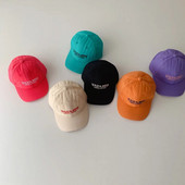 Jesenné detské baseballové čiapky s výšivkou, detský slnečný klobúk, módna jarná letná detská chlapčenská dievčenská čiapka s vrcholom