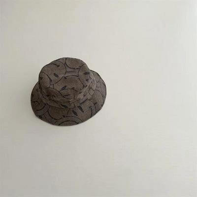 Roztomilý vzor detský klobúk s plnou potlačou a širokým okrajom pre chlapcov a dievčatá, ochrana pred slnkom, rybársky klobúk, detská plážová čiapka s panamskými čiapkami