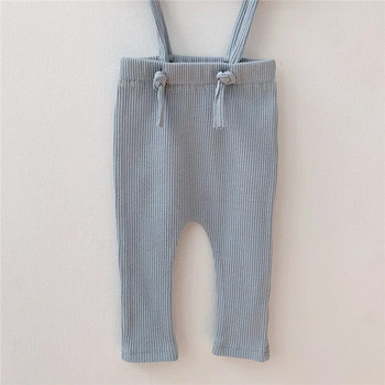 Корейски бебешки панталони, гамаши, памучни еластични панталони за новородено момиче и момче, полипропиленови панталони Бебешки гащеризон с презрамки Бебешки панталони за малко дете 2023 г.