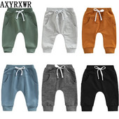 6 culori, primăvară, toamnă, copil nou-născut, băieți, fete, pantaloni, uni, buzunar cu șnur, pantaloni lungi, pantaloni pentru haine pentru bebeluși