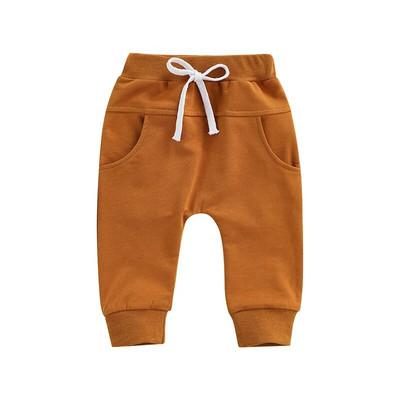 6 culori, primăvară, toamnă, copil nou-născut, băieți, fete, pantaloni, uni, buzunar cu șnur, pantaloni lungi, pantaloni pentru haine pentru bebeluși
